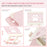 SAYROSE VZC1 360 Degree Adjustable Laptop Stand Foldable Height Adjustable Notebook Holder for 11-17.3 Inch Laptops - Pink - 6