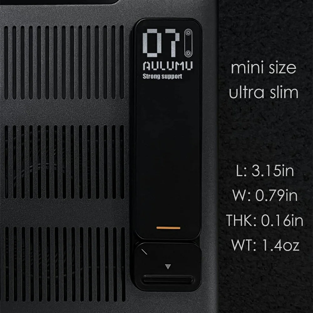 AULUMU G07 2Pcs / Set Ultra Slim Laptop Riser Stand PU Leather + Zinc Alloy Spring Pop-Up Notebook Holder - Black - 7