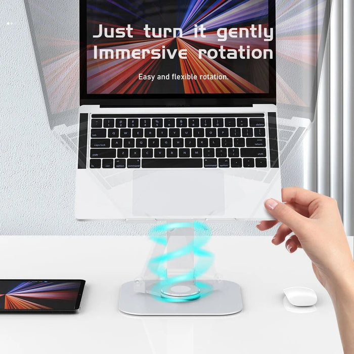 R-JUST BJ01-02 360 Degree Rotation Notebook Lifting Bracket Aluminum Alloy Laptop Riser Stand - 7
