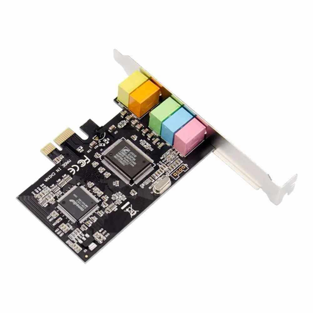 PCI Express 5.1 Channel Stereo Surrounding Sound Card CMI8738 3D Sound Card - 3
