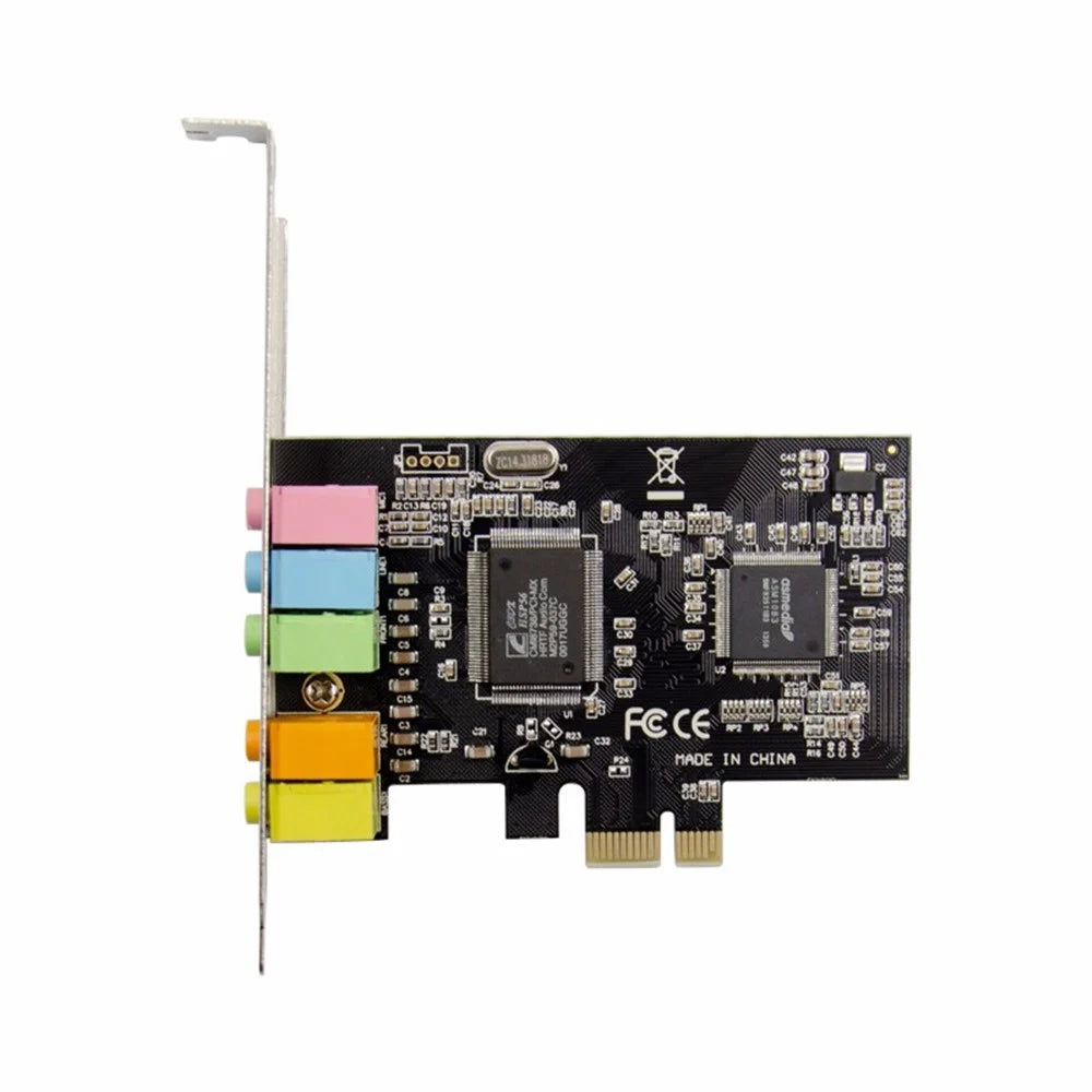 PCI Express 5.1 Channel Stereo Surrounding Sound Card CMI8738 3D Sound Card - 4