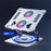 R-JUST HZ13-1 Laptop Bracket with Dual Cooling Fan and Colorful Light 360 Degree Rotating Height Adjustable Notebook Stand - Grey - 3