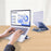 R-JUST HZ08-1 360 Degree Rotating Height Adjustable Laptop Bracket Folding Notebook Stand - Grey - 7