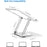D147 360 Degree Rotating Laptop Lifting Bracket Aluminum Alloy Notebook Cooler Desktop Stand - Grey - 6