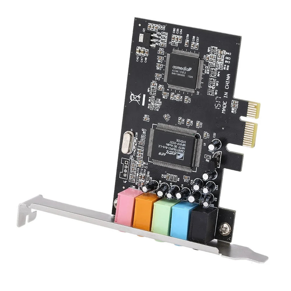 PCIe 5.1 Channels Sound Card CMI8738 Chip PCI Express Surround 3D Audio Card for Computer - 4