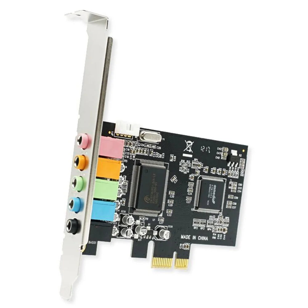PCIe 5.1 Channels Sound Card CMI8738 Chip PCI Express Surround 3D Audio Card for Computer - 5
