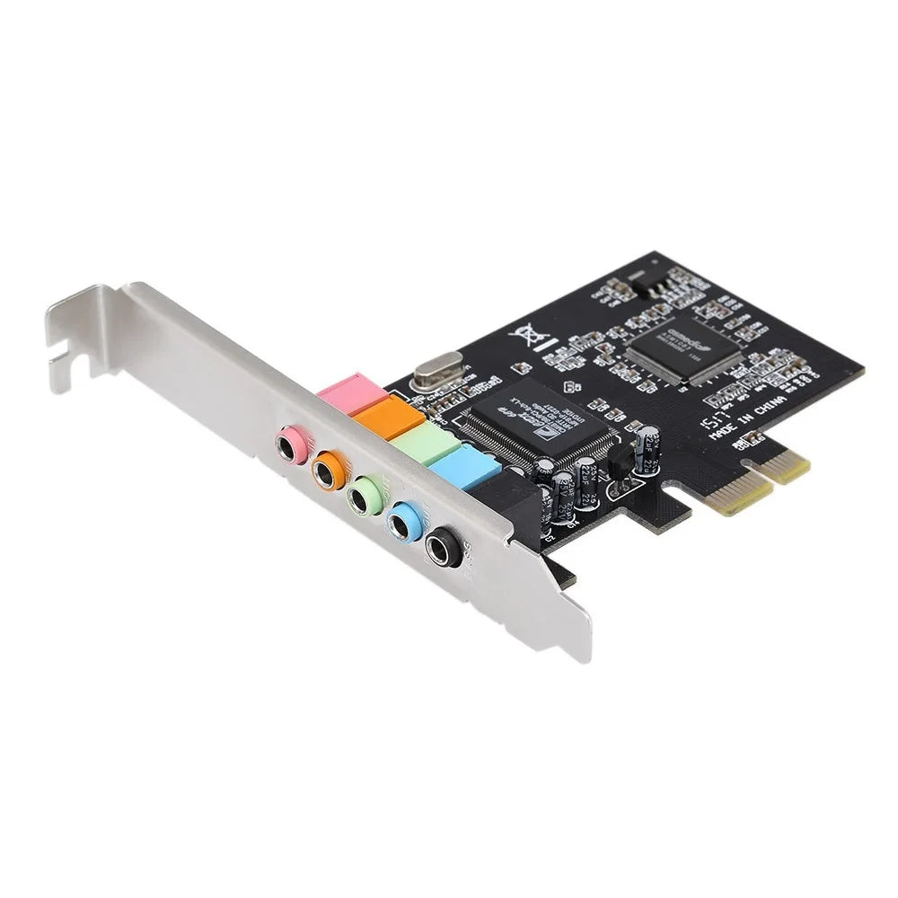 PCIe 5.1 Channels Sound Card CMI8738 Chip PCI Express Surround 3D Audio Card for Computer - 6