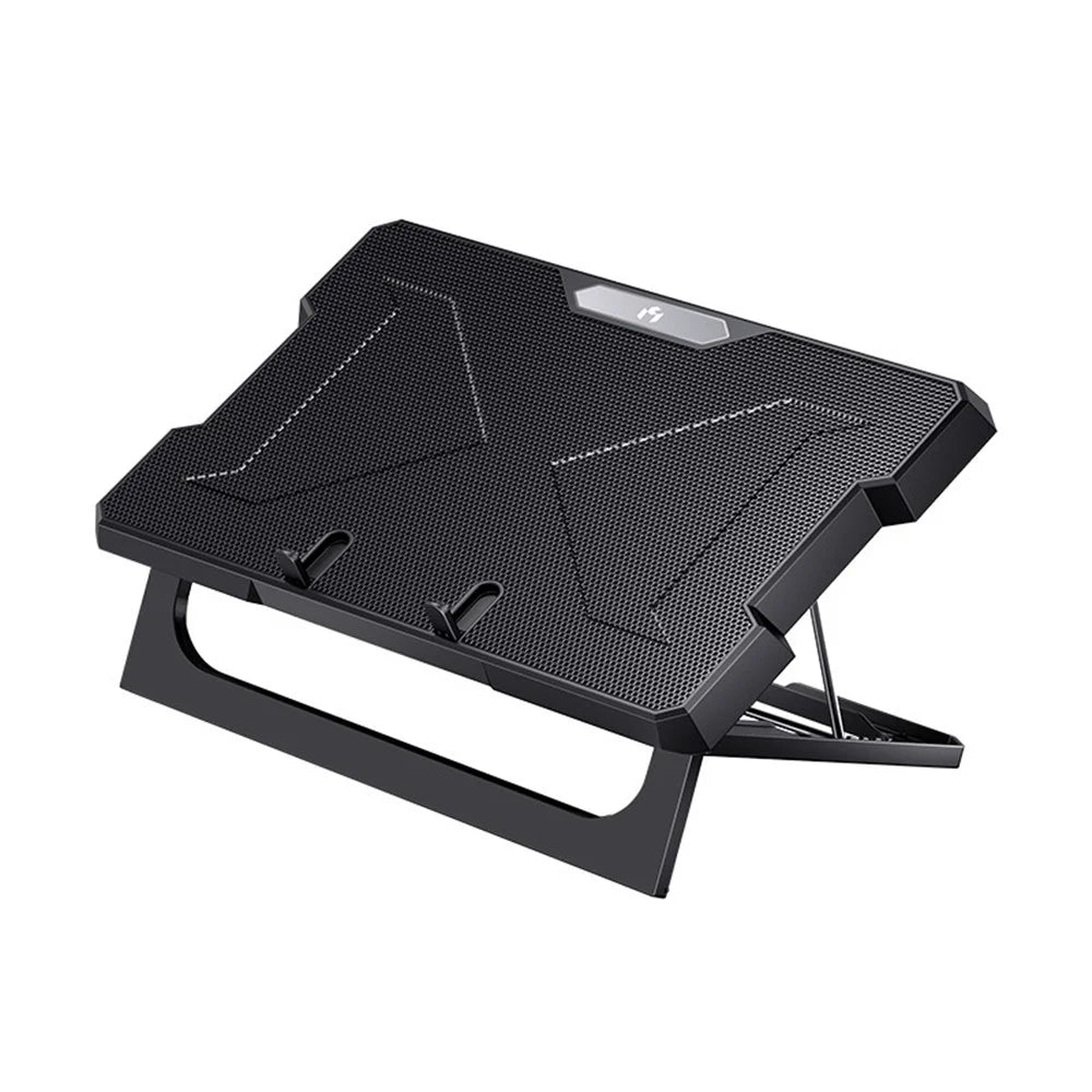 MCHOSE CR169 Laptop Cooler Cooling Pad Portable Height Adjustable Laptop Cooling Fan Stand Holder Riser Compatible with MacBook Air Pro Dell HP Laptop Notebook Under 18'' - 1