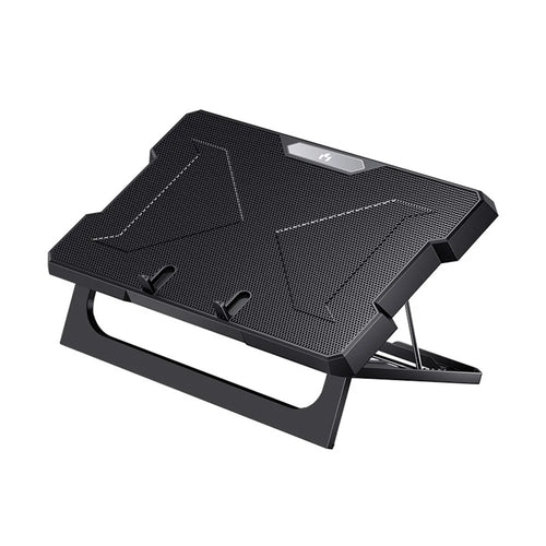 MCHOSE CR169 Laptop Cooler Cooling Pad Portable Height Adjustable Laptop Cooling Fan Stand Holder Riser Compatible with MacBook Air Pro Dell HP Laptop Notebook Under 18'' - 1