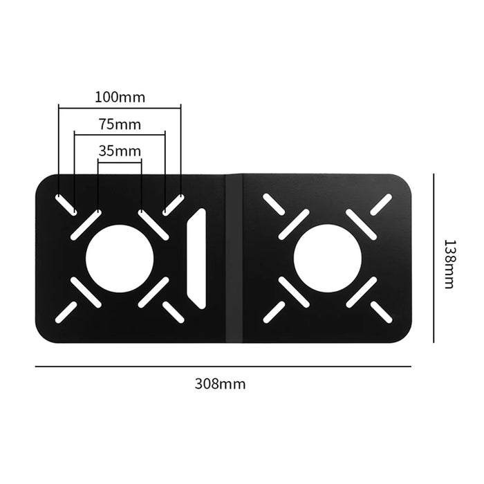TXESIGN VESA Mount Holder Bracket Adapter Plate Connection Plate for Desktop Computer Monitor - 7