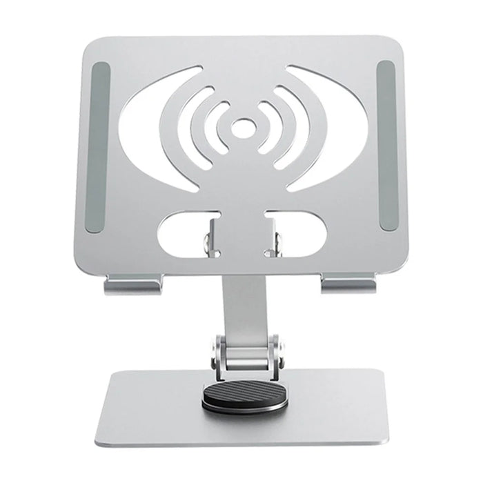 L-13 360-Degree Rotatable Desktop Tablet Holder Stand Foldable Aluminum Alloy Tablet Bracket - Silver - 1