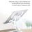 L-13 360-Degree Rotatable Desktop Tablet Holder Stand Foldable Aluminum Alloy Tablet Bracket - Silver - 4