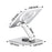 L-13 360-Degree Rotatable Desktop Tablet Holder Stand Foldable Aluminum Alloy Tablet Bracket - Silver - 7