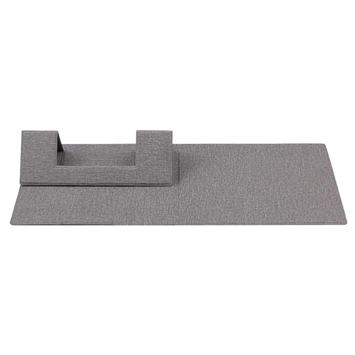 1020 Multifunctional Integrated PU Leather Mouse Pad Laptop Stand Mount Holder Mousepad Desk Mat - Grey - 1