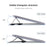 1124 Foldable PU Leather+Magnet Laptop Stand Mount Holder Notebook Computer Riser Bracket - Dark Grey - 5