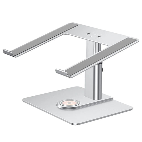 E7BW 15W Wireless Charger Aluminum Alloy Desktop Stand Laptop Riser - Silver - 1