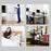 UP-9L Dual Arm Lifting Floor Stand with Wheels for Smartphone / Tablet / Laptop - Silver - 2