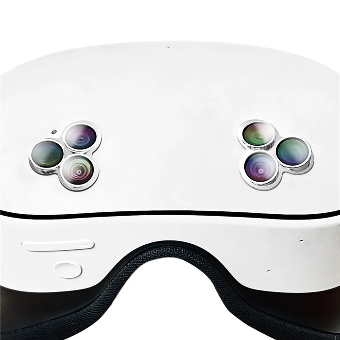 2Pcs For Meta Quest 3S Front Lens Alloy + Tempered Glass Anti-Explosion Protective Film - Silver - 2