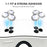 2Pcs For Meta Quest 3S Front Lens Alloy + Tempered Glass Anti-Explosion Protective Film - Silver - 3