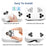 2Pcs For Meta Quest 3S Front Lens Alloy + Tempered Glass Anti-Explosion Protective Film - Silver - 4