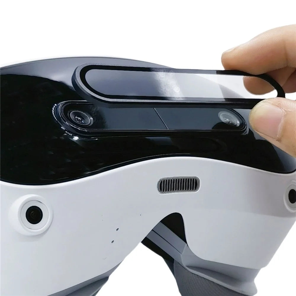 For PICO 4 Ultra Front Lens Anti Scratch HD Clear Alloy + Glass Protective Film - Black - 2