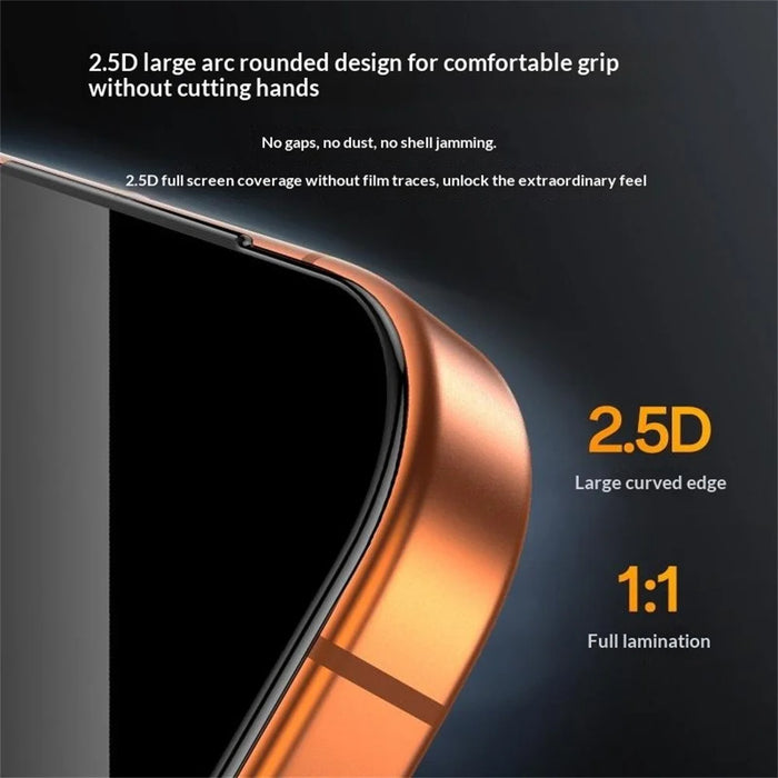 YESIDO TG31 10Pcs / Set For iPhone 17 Pro Max Privacy Screen Protector 9H Hardness Anti Fingerprint Tempered Glass - 4