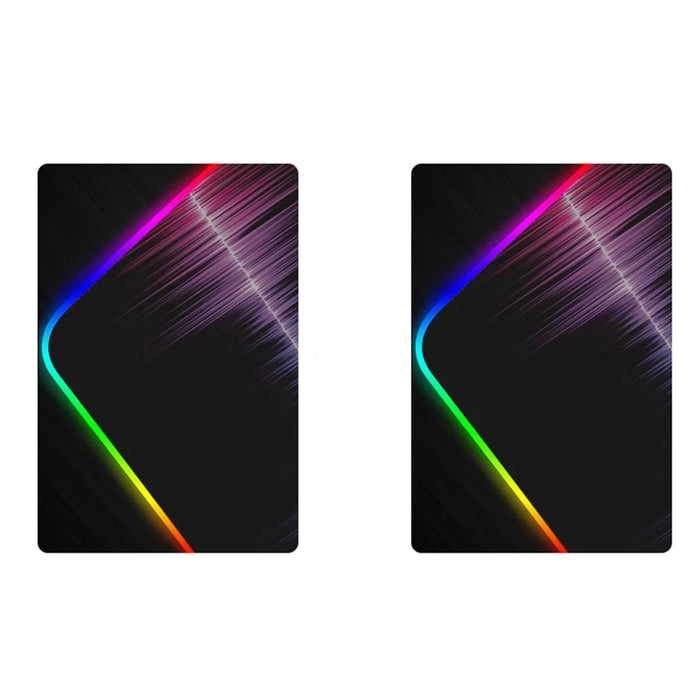 GMS-X5 Stitched Edges Non-Slip Rubber Base RGB Gaming Mouse Pad, Size: 300 x 800 x 4mm - Sound Wave - 3