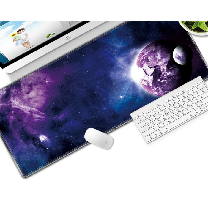 Computer Laptop Mouse Pad Starry Sky Gaming Play Mat Office Desk Mat, Size: 300x800x3mm - Style 3 - 1