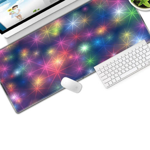 Colorful Gaming Mouse Pad Non-slip Keyboard Mat Large Desk Mat for PC Computer Laptop, Size: 300x800x3mm - Style 20 - 1