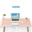 ZD02 100x44cm Double-sided Keyboard Mouse Pad Waterproof PU Leather Large Computer Desk Mat - Yellow/Grey - 4