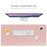 ZD01 90x40cm Extra Large Office Computer Desk Mat Double-sided Table Keyboard Mouse Pad - Pink/Silver - 2