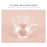 ZD01 90x40cm Extra Large Office Computer Desk Mat Double-sided Table Keyboard Mouse Pad - Pink/Silver - 5