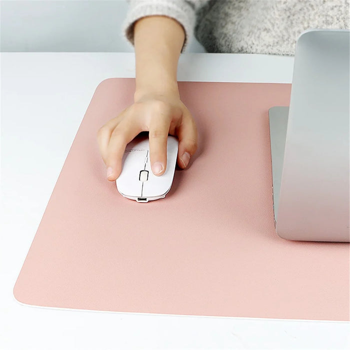 ZD01 90x40cm Extra Large Office Computer Desk Mat Double-sided Table Keyboard Mouse Pad - Pink/Silver - 7