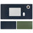 ZD02 80x40cm PU Leather Large Office Computer Desk Mat Double-sided Keyboard Mouse Pad - Royal Blue/Army Green - 1