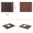 CONTACTS FAMILY Genuine Leather Mouse Pad Non-Slip Base Gaming Working Mousepad Mouse Mat, Size: 28x23cm - 6