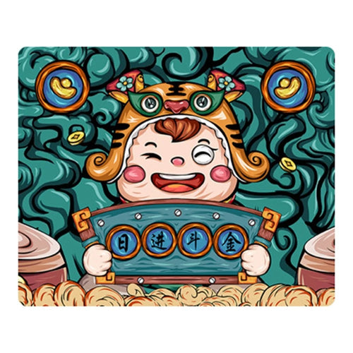 MEILEER HY1228 240x200x5mm Thicken Rubber Computer Mouse Pad Overlock Edge Mice Mat - Ingots Pattern - 1