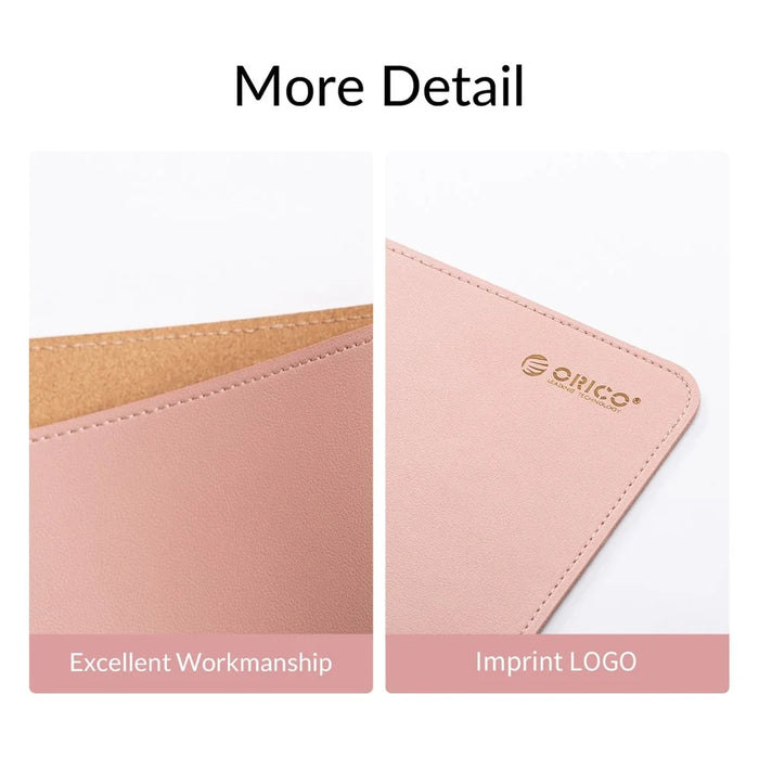 ORICO ORICO-CMP36-CF 300x600mm Dual-sided Cork Mouse Pad Computer Laptop Mouse Mat - Pink - 7
