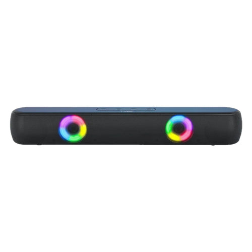 T-WOLF B320 Bluetooth-compatible Speaker Stereo Dual Drivers with 7 RGB Modes Support TF/USB/FM for Smartphone, PC - Black - 1
