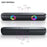 T-WOLF B320 Bluetooth-compatible Speaker Stereo Dual Drivers with 7 RGB Modes Support TF/USB/FM for Smartphone, PC - Black - 4