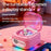 JN158 Retro Vinyl Record Player Bluetooth-compatible Speaker Portable Atmosphere Projection Lamp - White - 5