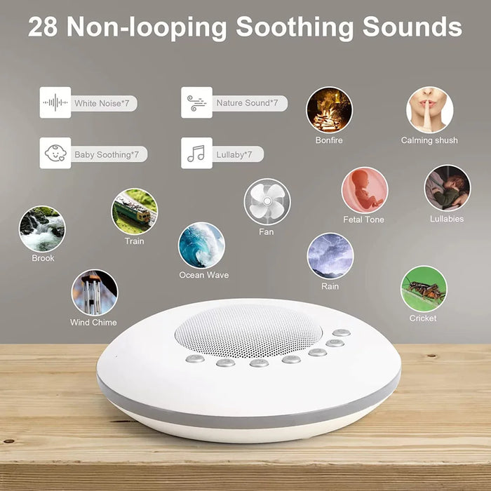 081 Smart White Noise Sound Machine 30 Volume Settings Sleep Aid with Timer Function for Adult / Children - 5