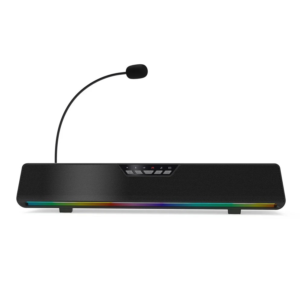 ONIKUMA L13 Wired Desktop Speaker with RGB Lighting Bluetooth-compatible 5.4 Gaming Subwoofer - Black - 1