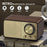 JY-66 Retro Wooden Wireless Bluetooth-compatible 5.0 Speaker Super Bass Subwoofer FM Radio Support TF Card U Disk Aux In (CE Certificated) - 2
