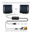 EZEEY A1 One Pair 3.5mm+USB Mini Square Wired Speaker Computer Multimedia Desktop Speaker Box for Tablet, Laptop, Phone - Black - 3