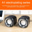 EZEEY A1 One Pair 3.5mm+USB Mini Square Wired Speaker Computer Multimedia Desktop Speaker Box for Tablet, Laptop, Phone - Black - 4