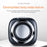 EZEEY A1 One Pair 3.5mm+USB Mini Square Wired Speaker Computer Multimedia Desktop Speaker Box for Tablet, Laptop, Phone - Black - 6