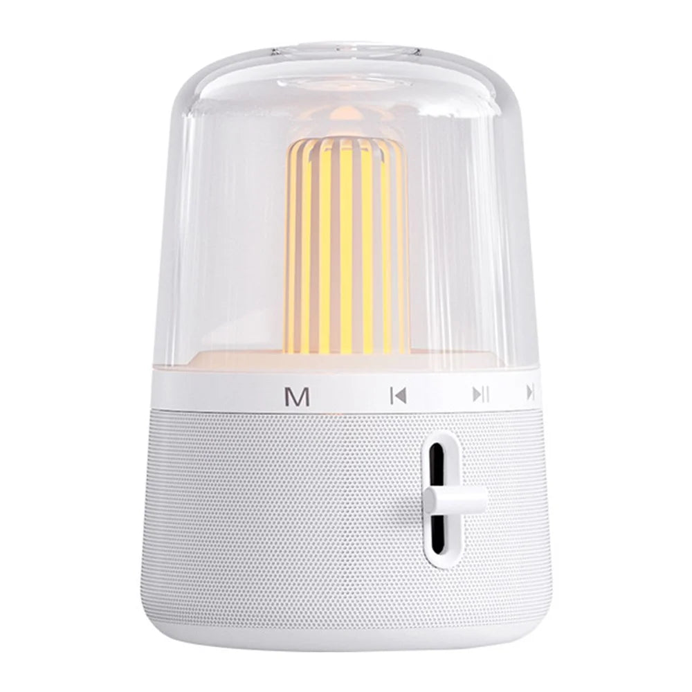 MCHOSE BS585 Portable Rechargeable Bluetooth-compatible Speaker Dimmable Night Light Wireless Stereo Subwoofer - White - 1