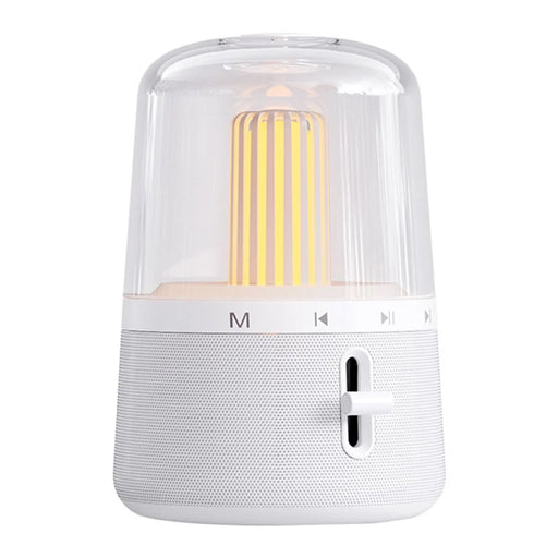 MCHOSE BS585 Portable Rechargeable Bluetooth-compatible Speaker Dimmable Night Light Wireless Stereo Subwoofer - White - 1