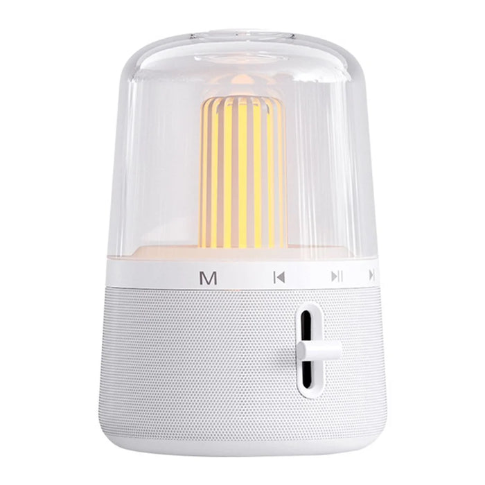 MCHOSE BS585 Portable Rechargeable Bluetooth-compatible Speaker Dimmable Night Light Wireless Stereo Subwoofer - White - 1