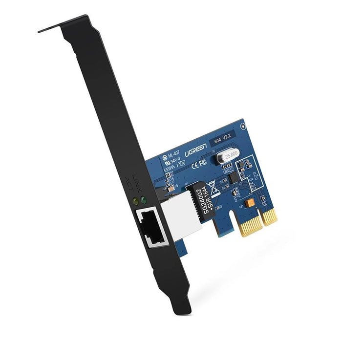 UGREEN Gigabit Ethernet PCI Express PCI-E Network Card RJ45 LAN Adapter Converter Network Controller for Desktop - 1